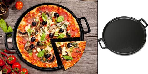 Enjoy homemade pizza on this 14-inch cast iron pizza pan for just $16 ...