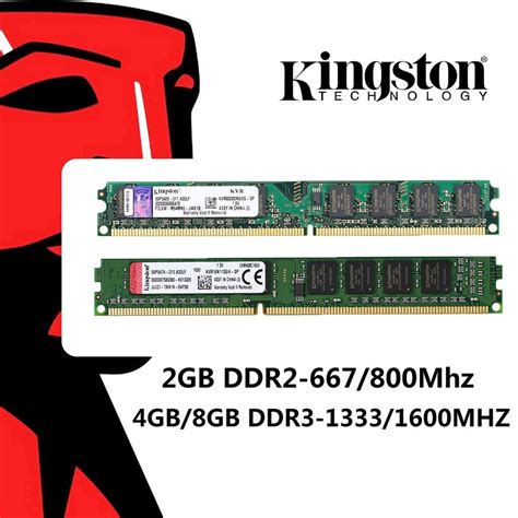 Kingston ddr3 RAM 2gb 4gb 8gb ddr3 1333/1600mhz ddr2 667/800mhz PC ...