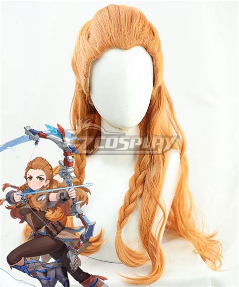 Genshin Impact Aloy Orange Cosplay Wig