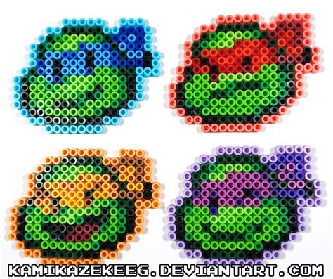 TMNT Shredders Revenge Icons Bead Art by kamikazekeeg on DeviantArt