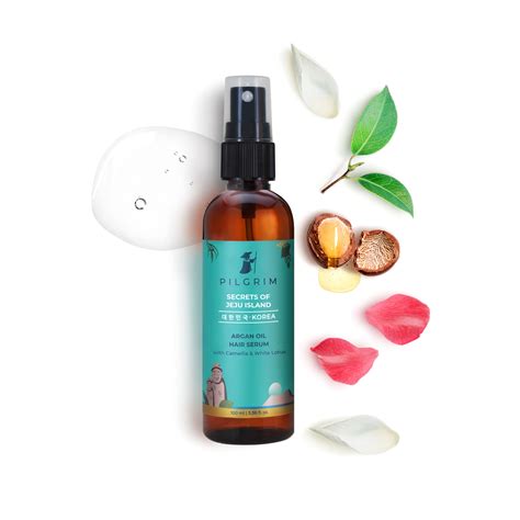 Buy Pilgrim Argan Oil Hair Serum with Camellia & White Lotus Online