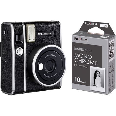 FUJIFILM INSTAX MINI 40 Instant Camera and Monochrome Instant