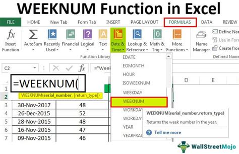 Week Number in Excel - What Is It? Formula, Examples, Template.