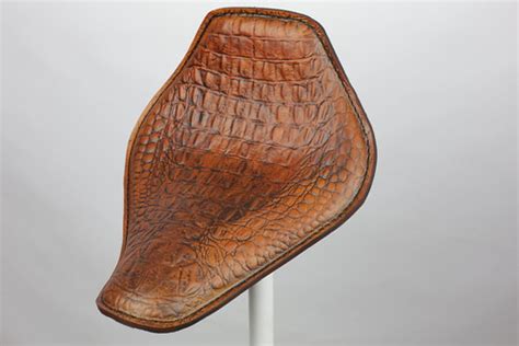 Embossed Alligator Motorcycle Seat | Rich Phillips Leather b… | Flickr