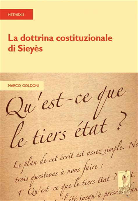 Firenze University Press - Università degli Studi di Firenze - La dottrina costituzionale di Sieyès