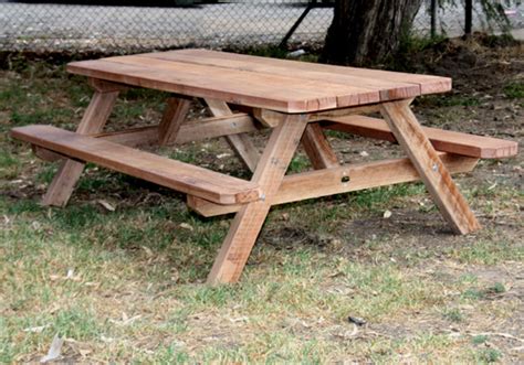 Australian picnic tables made in Melbourne Custom made wooden picnic tables