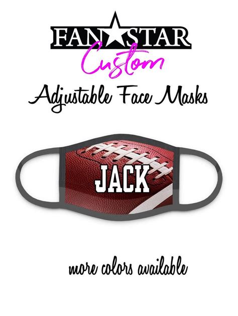 Custom Football Face Mask Faux Football Mask Personalized | Etsy