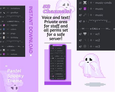 Spooky Season Discord Server Template for Twitch Streamer Halloween Aesthetic Discord Spooky ...