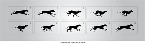 Dog Running Animation Frames