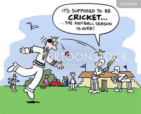 Cricket Ball Cartoons and Comics - funny pictures from CartoonStock