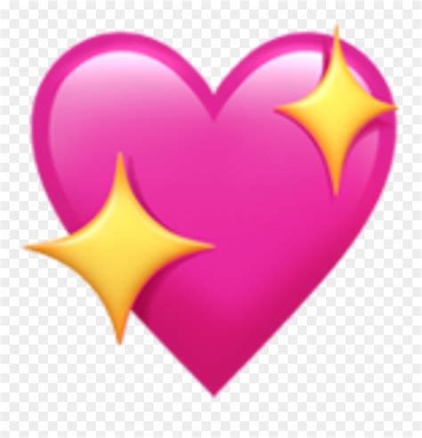 Sparkling Pink Heart Emoji Pink Heart Emoji Heart Emo - vrogue.co