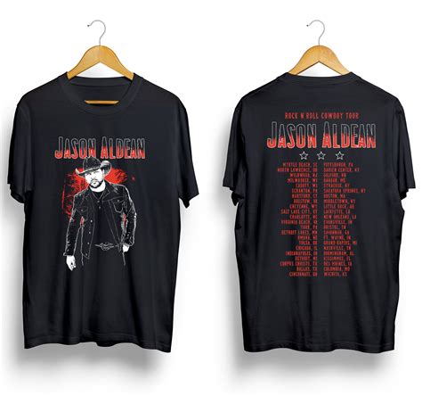 Jason Aldean Merch Rock N Roll Cowboy Tour 2022 T-Shirt, Jason Aldean Shirt