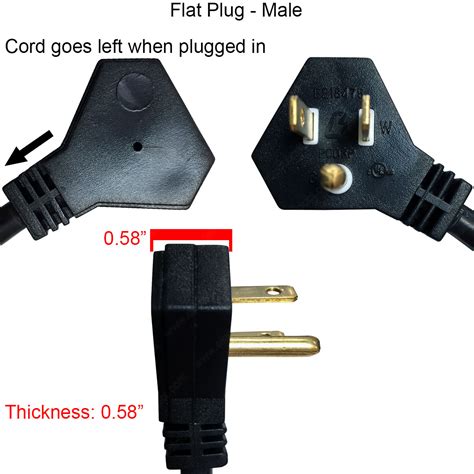 Flat Plug Power Extension Cords | UL Listed | 125V | 16/3