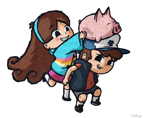 Dipper,Mabel, and Waddles - Gravity Falls Photo (36198097) - Fanpop