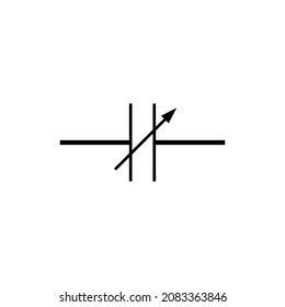 Variable Capacitor Symbol