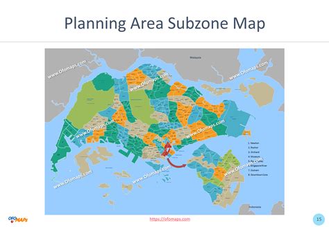 Singapore Planning Area Map