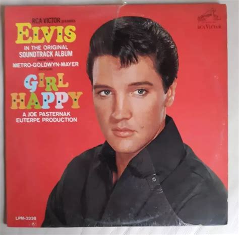 ELVIS PRESLEY GIRL Happy Original Soundtrack LP Mono Shrink RCA LPM ...