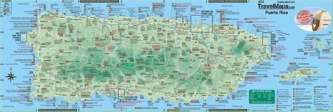 Large detailed tourist map of Puerto Rico with cities and towns ...