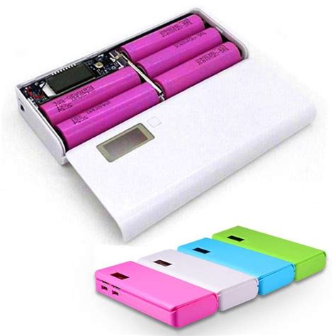 5 Battery Power Bank Case With LCD Display Circuit 5×18650