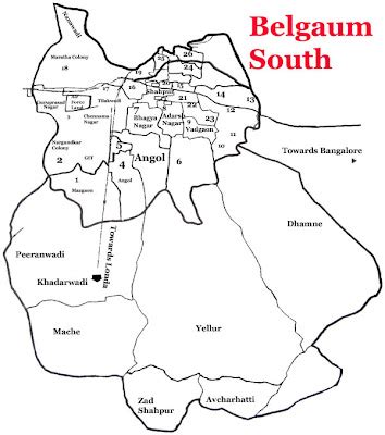 Belgaum north:Belgaum South Assembly Constituency Map - All About Belgaum