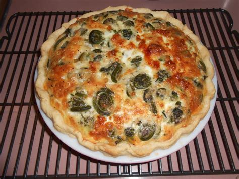 Fiddlehead quiche | Salted Butter Farm