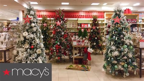 MACY'S CHRISTMAS DECORATIONS TREES DECOR SHOP WITH ME SHOPPING STORE WALK THROUGH 4K - YouTube