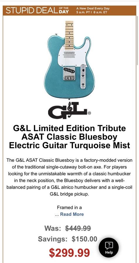 Pin by StupidDealsR’Stoopid on Musician’s Friend Stupid Deal of the Day | Electric guitar ...