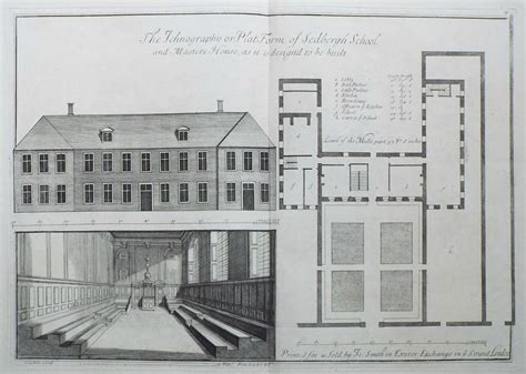 Antique Prints of Sedbergh School School