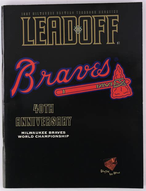 Lot Detail - 1997 Milwaukee Braves 1957 World Series Champions 40th Anniversary Celebration at ...