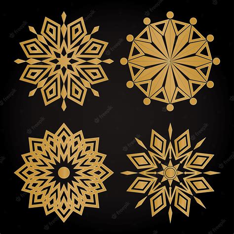 Premium Vector | Geometric shapes gold vector