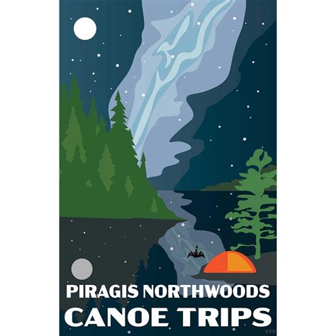 Night Sky Piragis Canoe Trips Print 11x17 | Boundary Waters Catalog