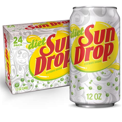 Diet Sun Drop Citrus Soda Pop, 12 Fl Oz, 24 Pack Cans - Walmart.com