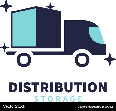 Delivery distribution and storage logo Royalty Free Vector