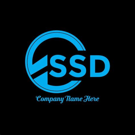 Premium Vector | Ssd letter logo design with a circle shape. ssd circle ...