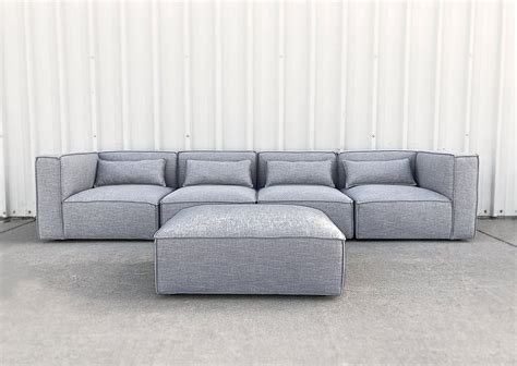 Modern Contemporary Fabric Modular Sectional Sofa Set Contemporary Fabric, Modern Contemporary ...