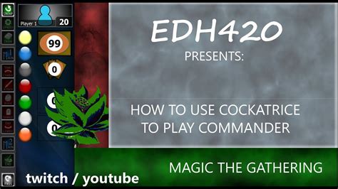 How to use Cockatrice to play Commander (mtg - cedh - edh) - YouTube