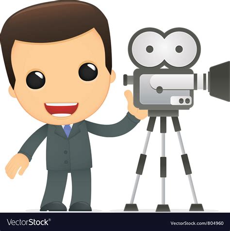 Funny cartoon boss Royalty Free Vector Image - VectorStock