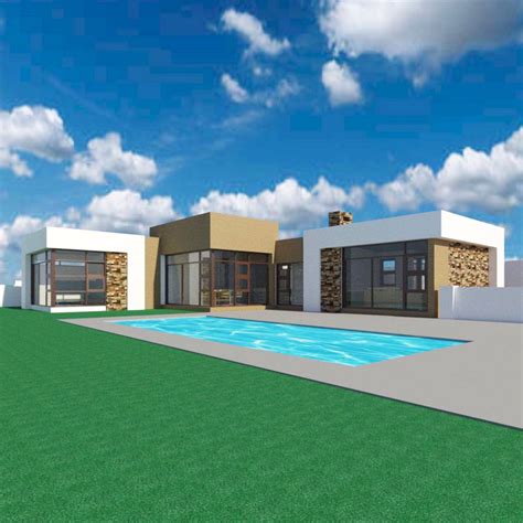 Single-storey-House-plans-South-Africa_M168-3D-View - Nethouseplans