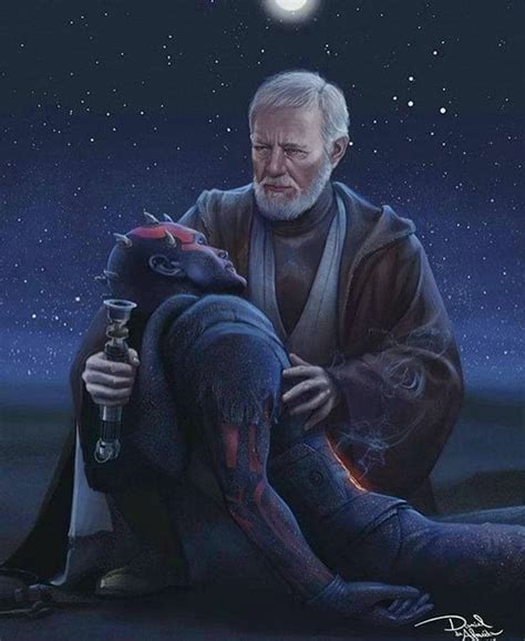 Darth Maul Obi Wan Kenobi the end | Star wars images, Star wars ...