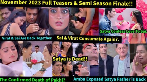 Lost in Love Starlife November 2023 Full Teasers &Semi Finale Update in English|Sai & Virat Are ...