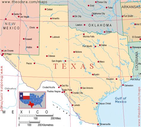 Maps of Texas - Texan Flags, Maps, Economy, Geography, Climate, Natural Resources, Current ...