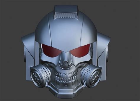 Custom Space Marine Helmet for cosplay 3D model 3D printable | CGTrader