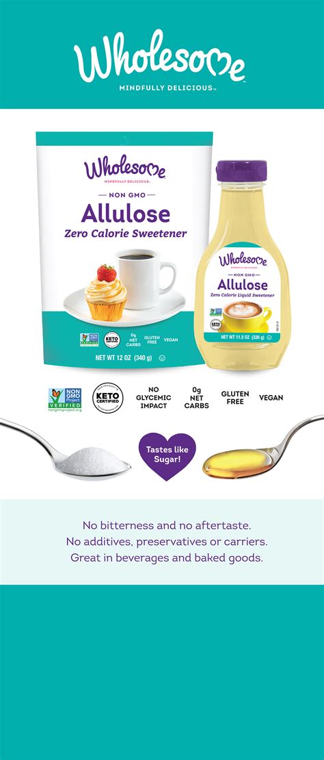 Allulose Zero Calorie Granulated Sweetener (With images) | Wholesome sweeteners