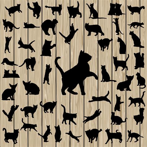 Animal Silhouette SVG Bundle 9 Packs Contain More Than 505 - Etsy