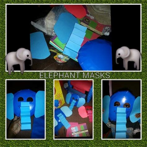 Paper plate elephant mask | Paper plates, Elephant, Paper