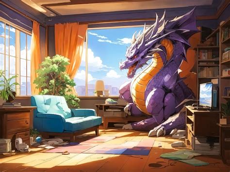 Premium AI Image | Dragon room