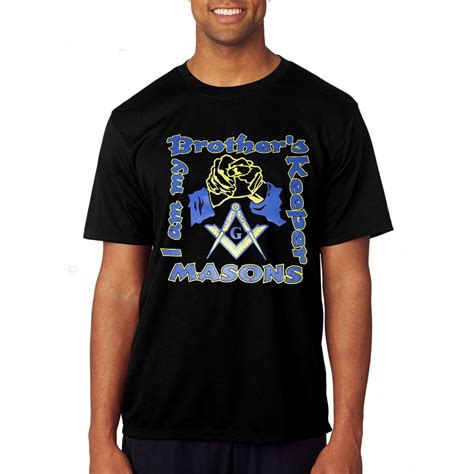 Masonictee.com | Masonic - I Am My Brothers Keeper Black T-Shirt | Masonic - OES - Shriner T ...