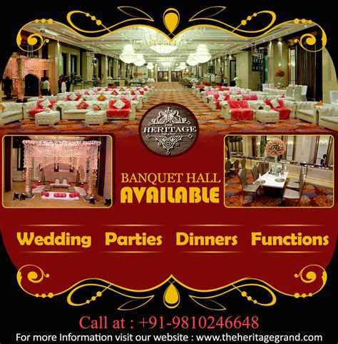 Lavish Banquet Hall Available for Your Event The Heritage Grand is best known for its legacy and ...