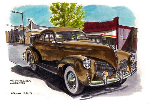 1940 Studebaker Commander - Urban Sketchers