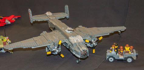 B-25 Mitchell and crew | Lego military, Lego design, Lego